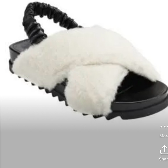 Jivin Shoes - Women's Jivin White Faux Fur Sandals Size 5.5 NWB